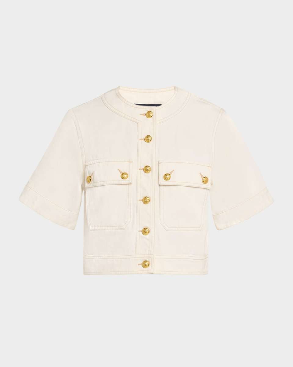 Elias Short-Sleeve Denim Jacket